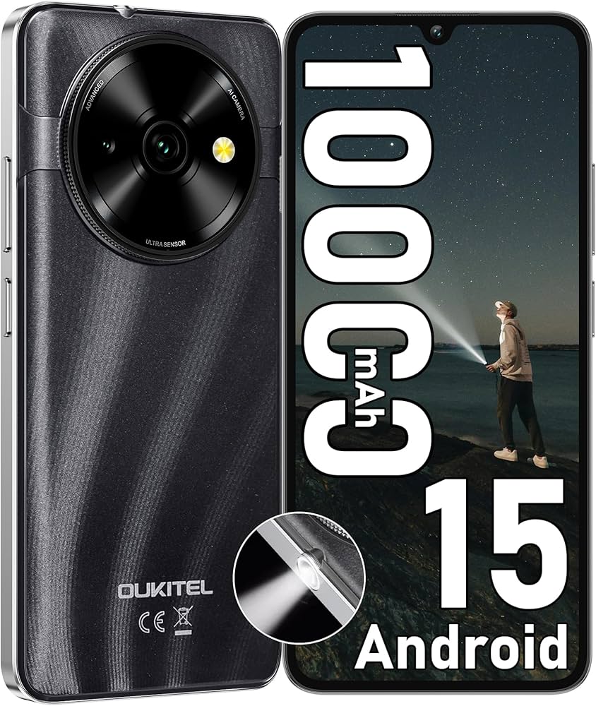 Amazon.com: OUKITEL C59 Android 15 Cell Phone Unlocked 2025