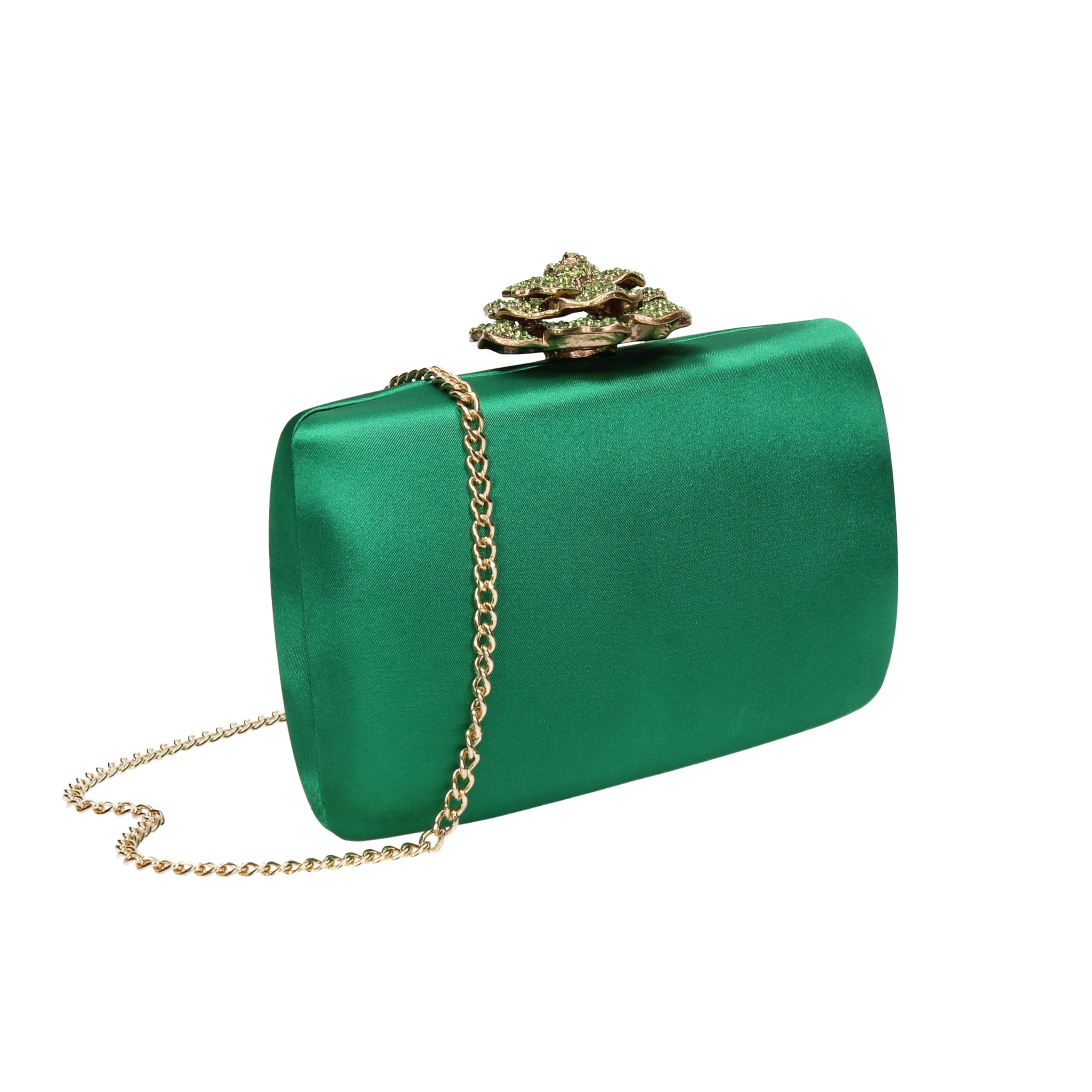 SwankySwans Women's Rosie Clutch Bag, Green, One Size