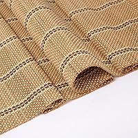 AOZORA Cordless Bamboo Roman Shades - Custom Natural Woven Blinds with 6" Valance, Room Darkening Privacy Liner for Windows & Doors, Color 5