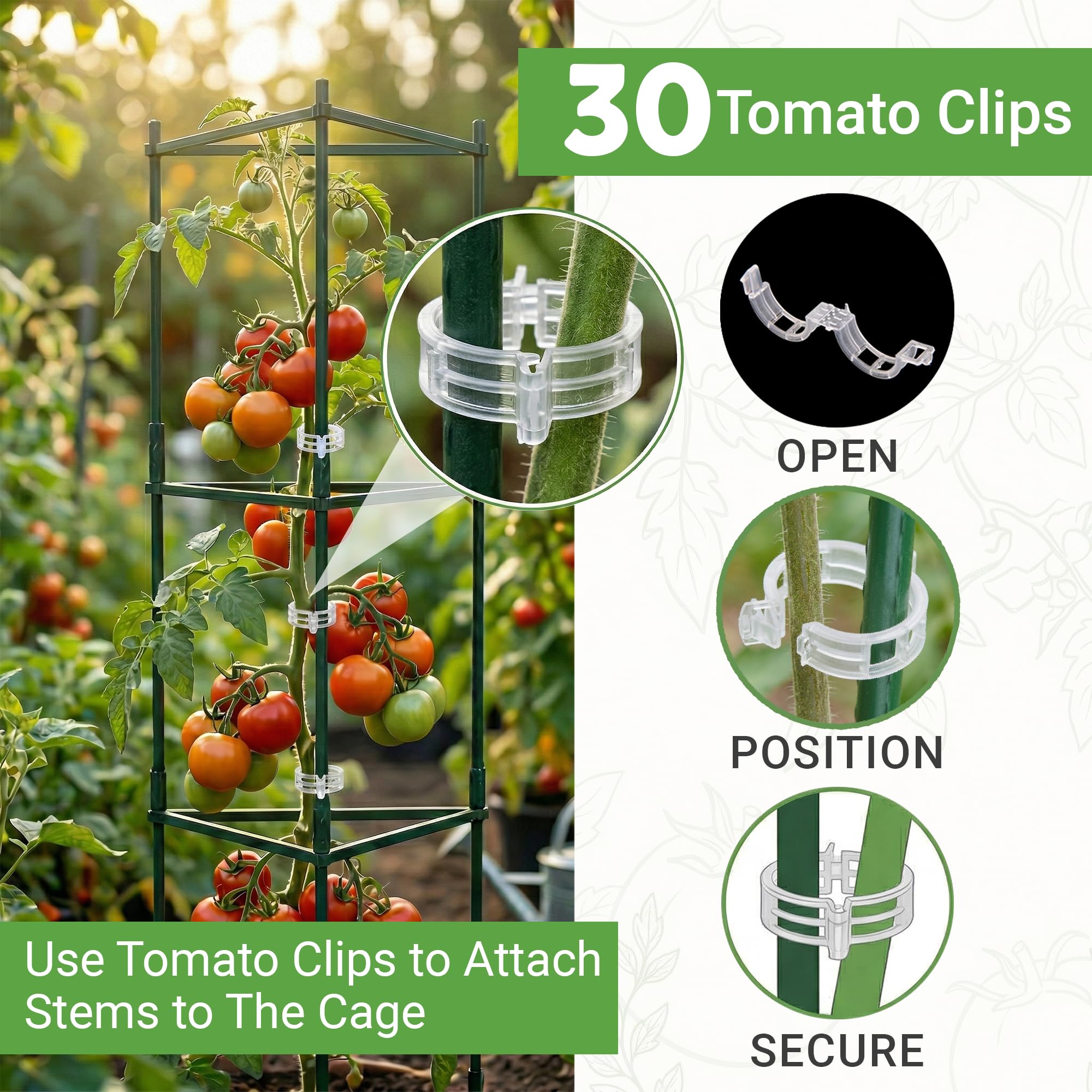 K-Brands Lot de 3 Cages à tomates – Piquets de Support pour Plantes et tomates – Treillis pour Jardin et Pots – Extra Hauts jusqu'à 172,7 cm