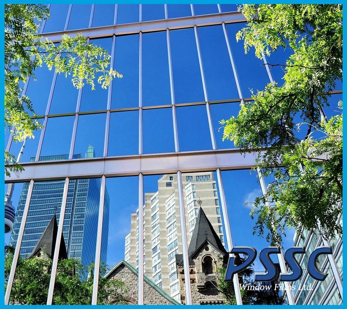PSSC Window Film High Reflective Silver One Way Mirror 20% Tint 4m x 500mm