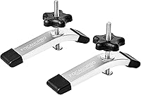 Vista 1 de T-Track Abrazaderas de sujeción, 6-3/8 pulgadas de largo x 1-1/4 pulgadas de ancho - carpintería y abrazaderas - anodizado con chorro de arena fina