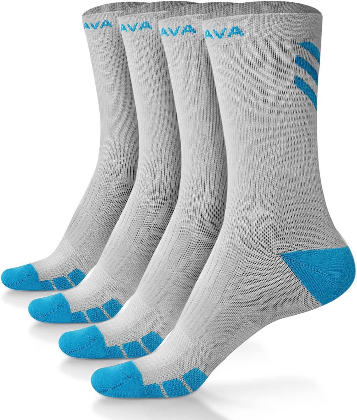 DOVAVA Dri-tech Compression Crew Socks (4/6 Pairs), Comfort Boost Circulation