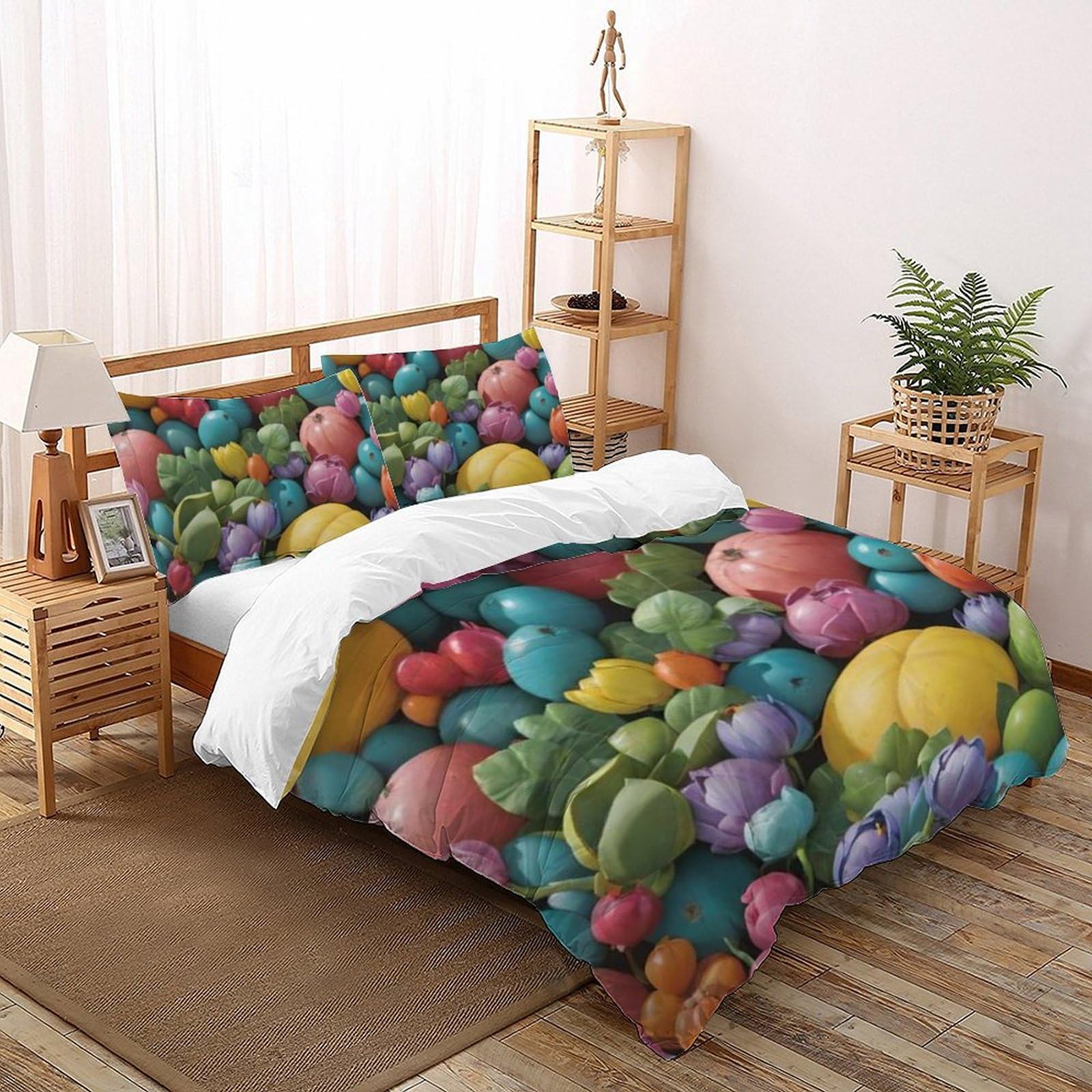 Parure de lit fleurs colorées pour créer un cocon de douceur magique à vos enfants