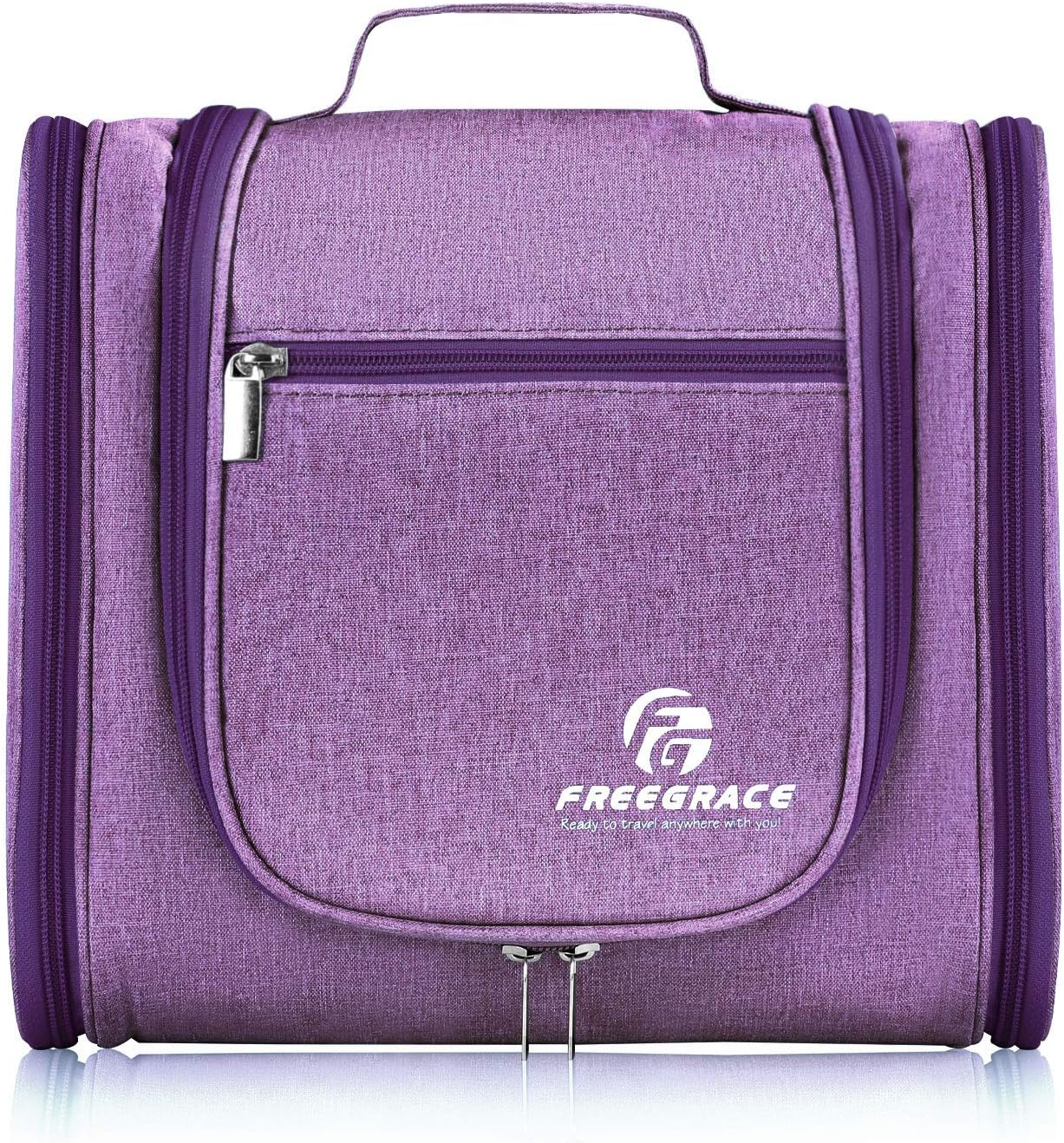 Hanging Toiletry Bag Extra Large Capacity | Premium Travel Organizer Bags For Men And Women | Durable Waterproof Nylon Bathroom, Shower, Makeup Bag For Toiletries, Cosmetics, Brushes