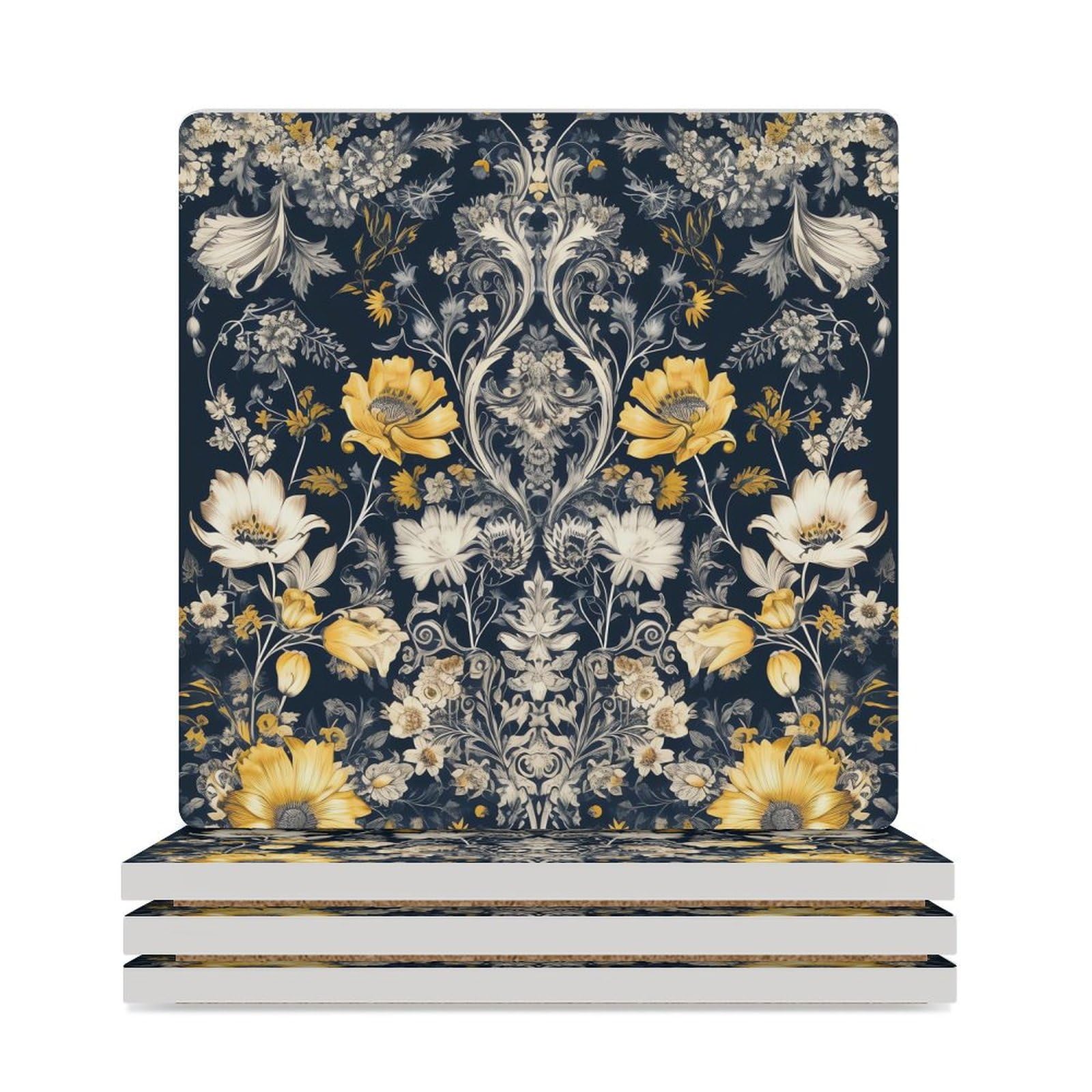 Dessous de verre design floral pour une table à manger raffinée