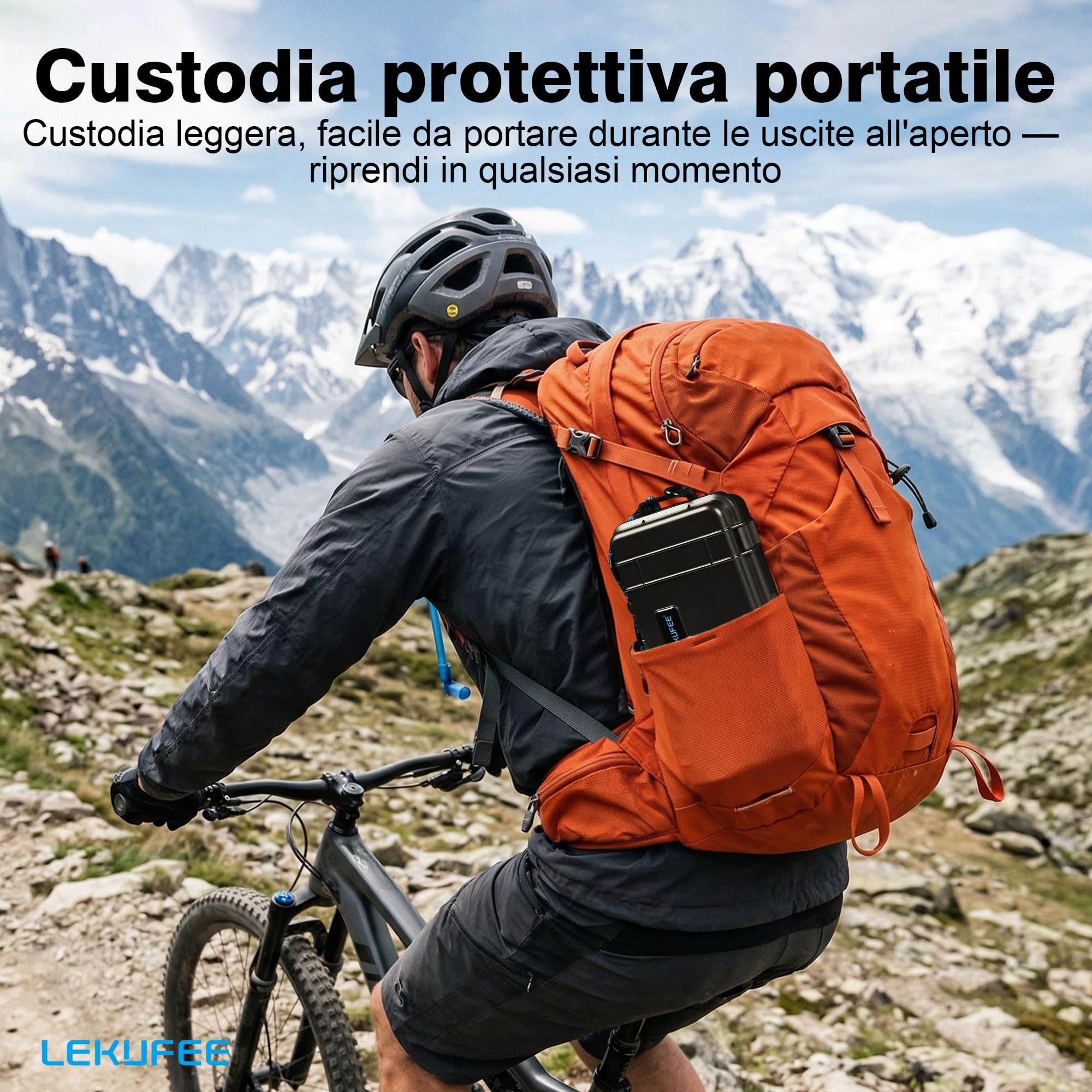LEKUFEE Custodia Rigida Portatile Impermeabile per Insta360 X5,Insta360 X4 Air, Insta360 X4/X3 e accessori (solo custodia)