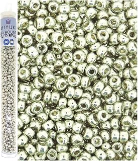 Miyuki Round Seed Bead Size 8/0 22g-tube Galvanized Silver