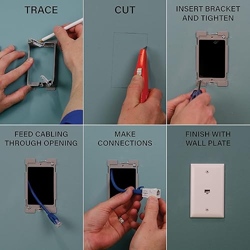 Miniatura 4 de LegrandOn-Q AC101001 - Soporte de bajo voltaje de 1 banda, reajuste, color verde