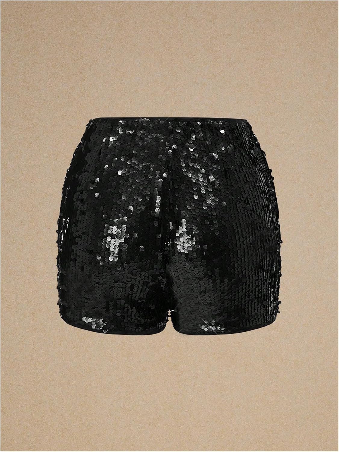 Floerns Women's Y2k Contrast Sequin Micro Shorts Sparkly Skinny Night Out Hot Pants - Image 3