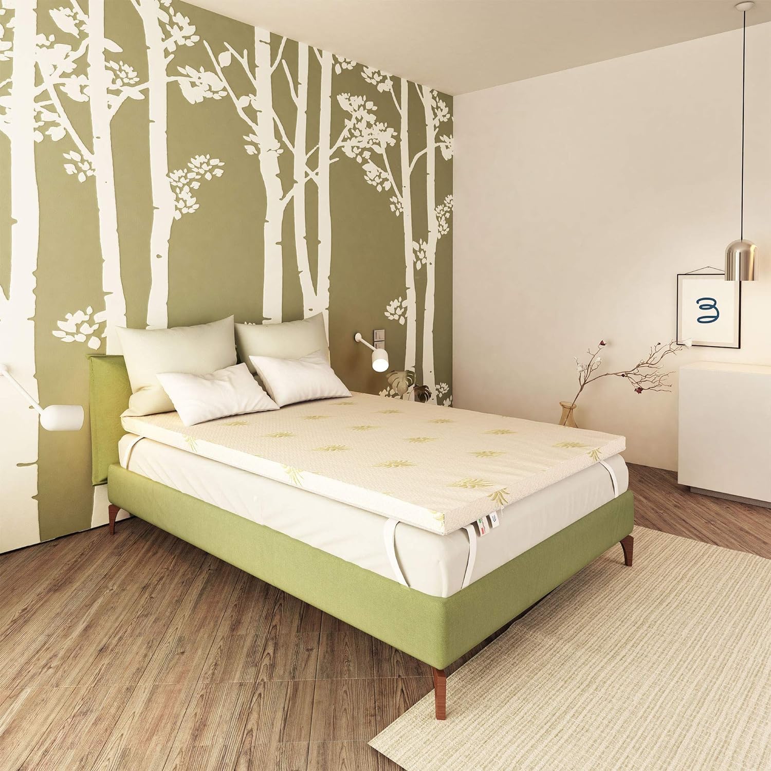 Baldiflex Emporio Correttore Materasso in Memory Topper Singolo 110 x 200 h 3 - Fodera in Aloe Vera, RIGIDO