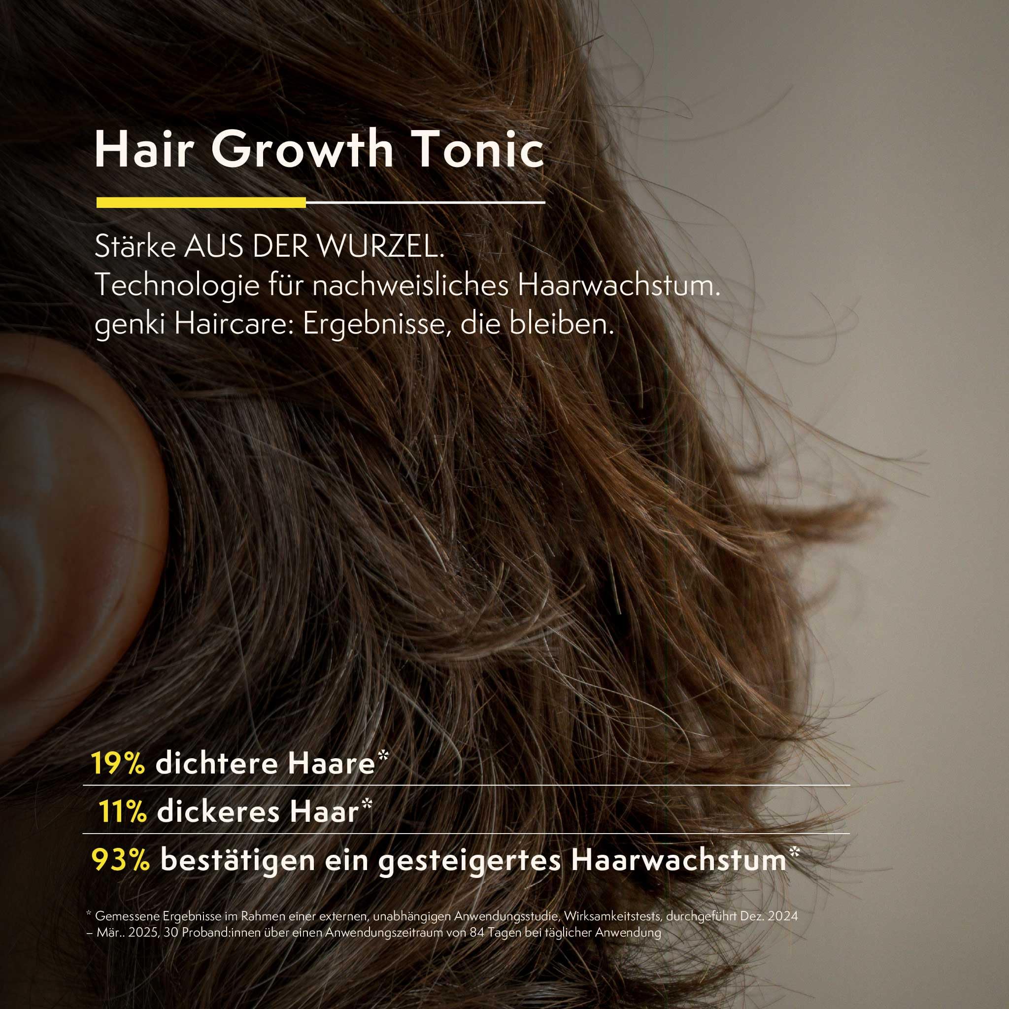 Growth Tonic 150 ml mit 5-ALA, Koffein und Hyaluronsäure Stimuliert das Haarwachstum Revitalisiert die Kopfhaut Stärkt die Haarwurzeln Haartonikum Wachstumstonikum