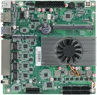HKUXZR N100 Industrial Motherboard NAS 4 Cores 4 Threads Low Power Processor 4x2.5G i226 Network M.2 Slot 6xSATA DP HDMI ...