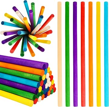 70 Pcs Rhythm Sticks for Kids Bulk 12 Inch Wood Music Lummi Sticks Wooden Percussion Musical Instruments for Girls and Boys Classroom Activities, 7 Colors