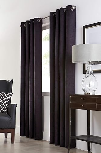 Loft Living Nova Total Blackout Woven Faux Suede Curtain Panel