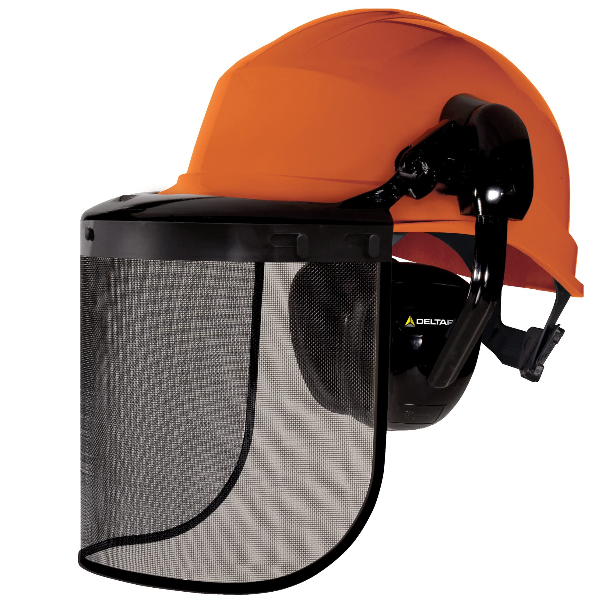 Deltaplus Forestier-2 Casques avec casque et visière, Orange