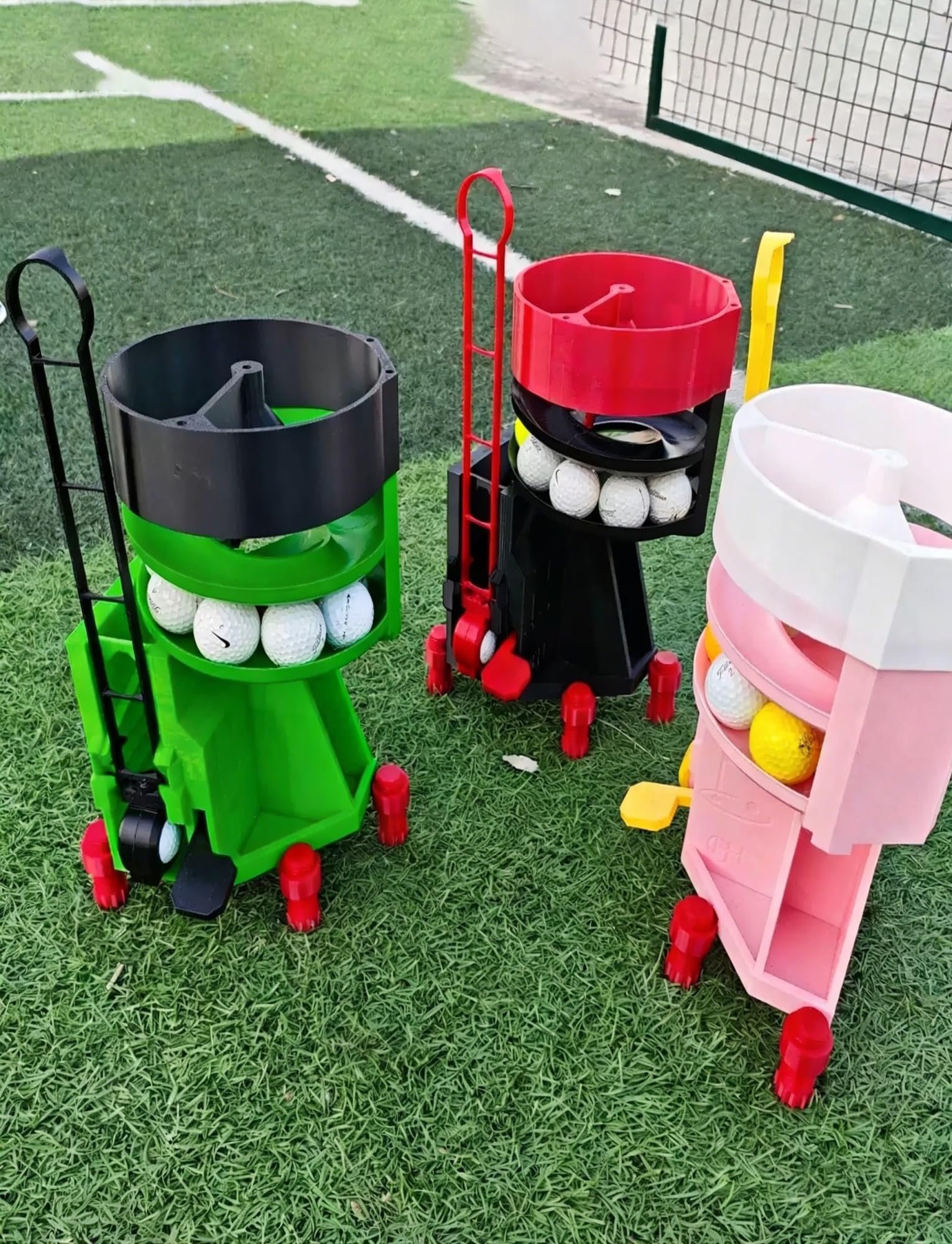 Automatischer Golfballspender – 25 Bälle Kapazität, tragbare Abschlagmaschine für Indoor- und Outdoor-Training und Übung