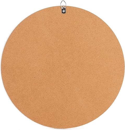 Miniatura 3 de Espejo bohemio para montar en la pared, espejos colgantes redondos de madera de 12 pulgadas, espejo de tocador decorativo rústico, espejos de