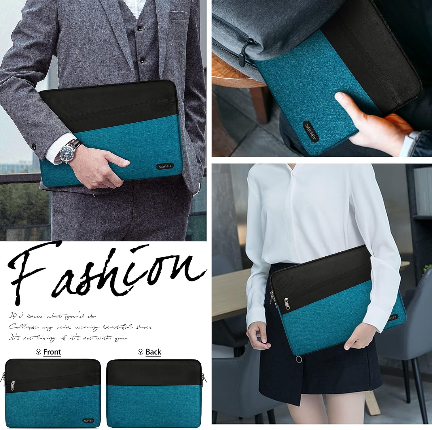 Laptop Sleeve 14 inch Laptop Case Protective Waterproof Bag Compatible with MacBook Pro 15,Chromebook 14,13.3-14 inch Acer/HP/Dell/Asus Notebook Computer : Electronics