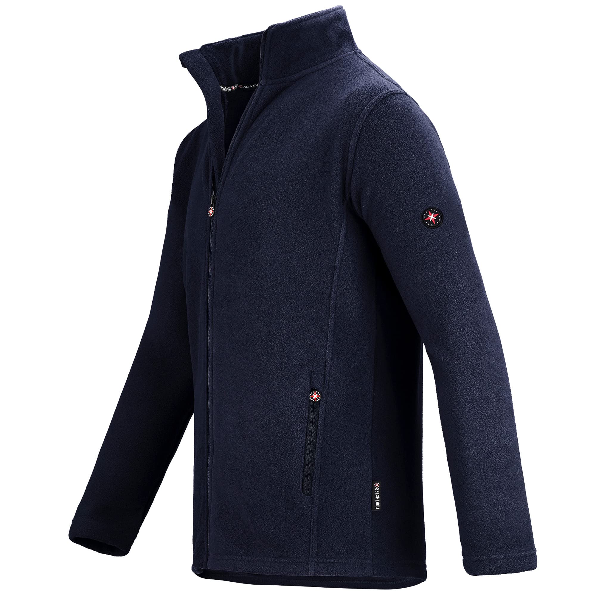 Northster Herren Fleecejacke Männer Outdoorjacke Outdoor Fleece Zipper Übergangsjacke