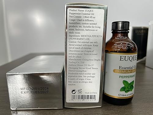 Miniatura 10 de EUQEE Aceite esencial de menta, aceite de menta puro aroma, aceites esenciales para difusores, aromaterapia, fabricación de velas y jabón (0.33