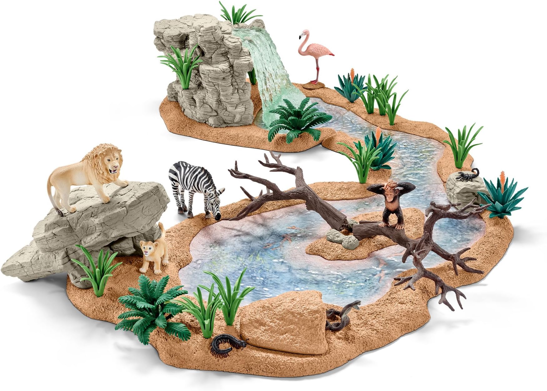 Schleich Big Adventure at The Waterhole Set