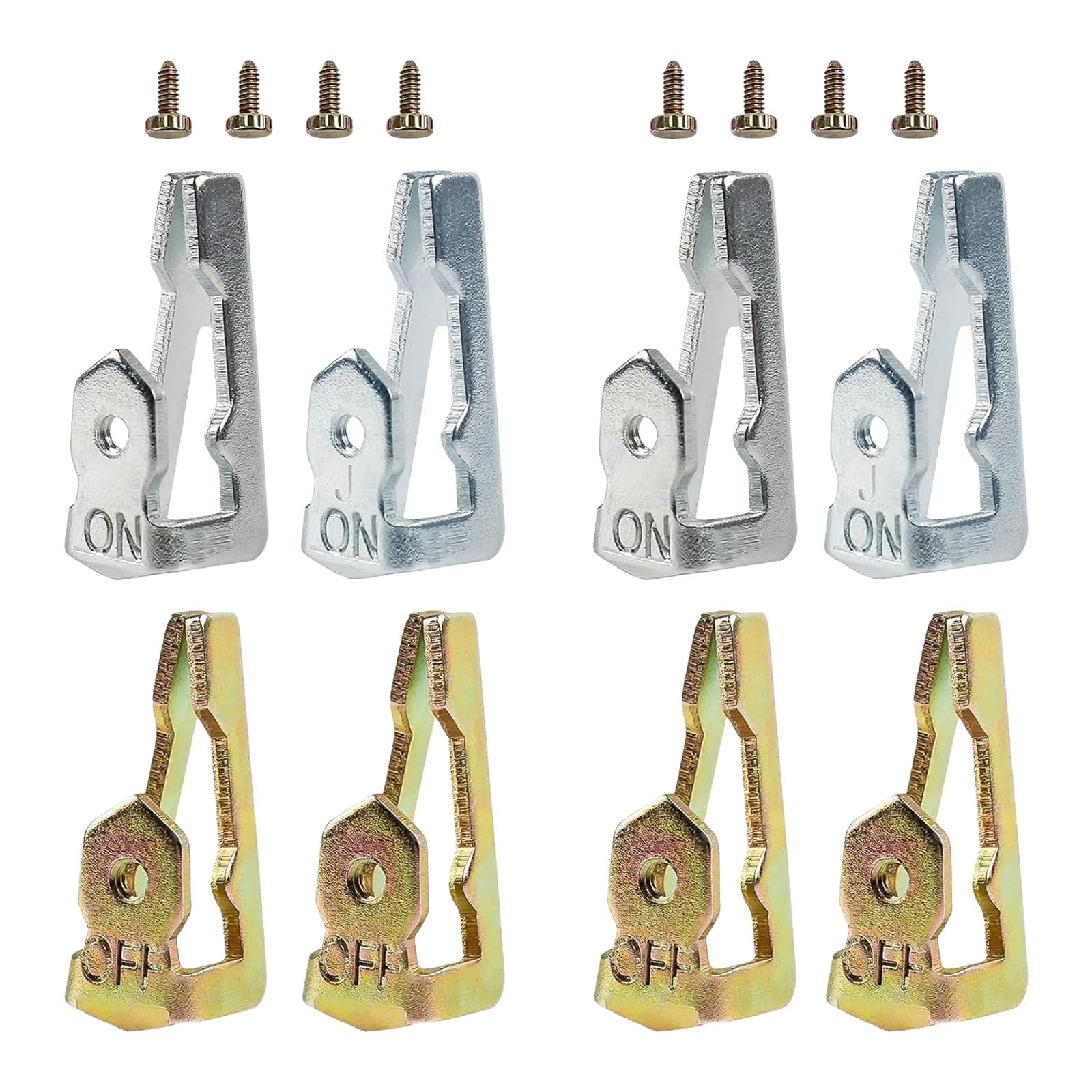 4Pairs Universals Timer Switches Toggle for 156T1978A Replacement Ensuring Precises Control and Metal Compatible Replacement Trippers with on Off Clip for Intermatics