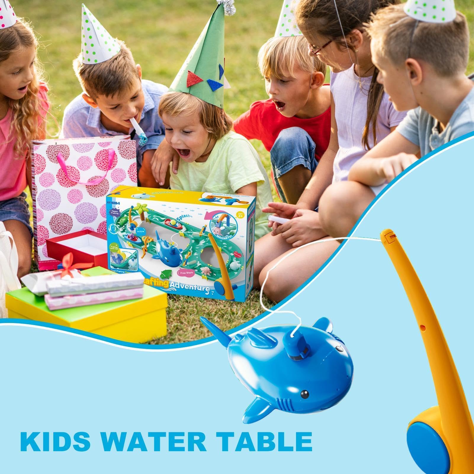 Water Table Kids, Interactive akcesoria do gier outdoorowych, sprzęt do parku, kompaktowy pomocnik szkolny, do parku, szkoły, pokoju zabawnego, patio, klasy, 8 x 5 x 4 cm