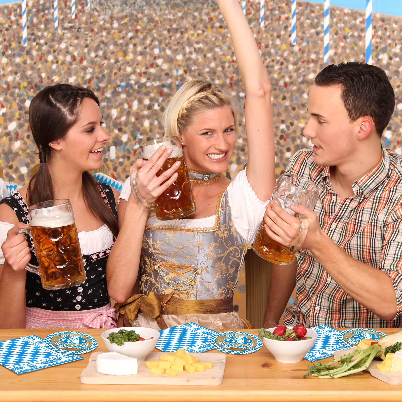 ASTARON 60 Stück Oktoberfest Servietten, 33