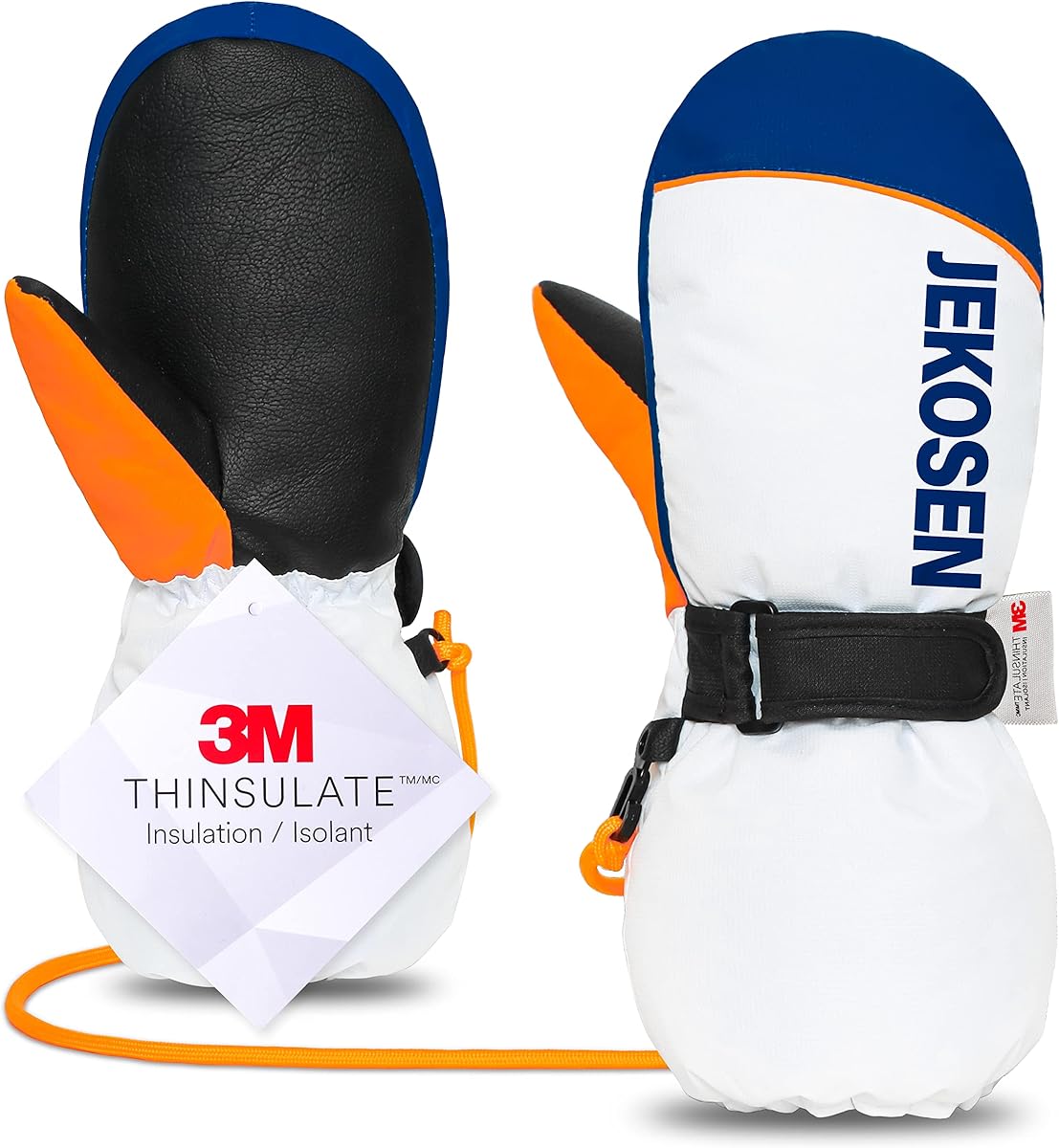 JEKOSEN Ski Gloves Mens Womens Waterproof Touchscreen Snowboard Gloves Snow Winter