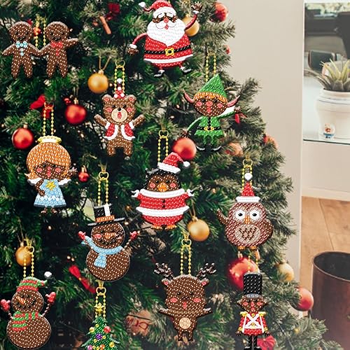 Miniatura 6 de 12 llaveros de pintura de diamantes vintage para el Día de la Independencia, adornos artísticos de diamantes para el Día de la Independencia,