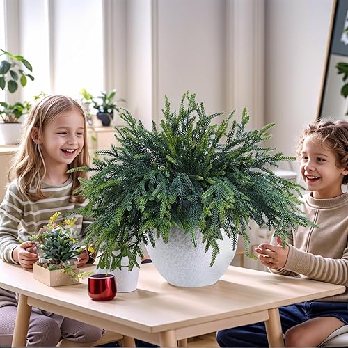 Miniatura 6 de 12 ramas de pino Tallos de pino artificiales de tacto real Púas de vegetación de Navidad para coronas de bricolaje, guirnaldas y arreglos de