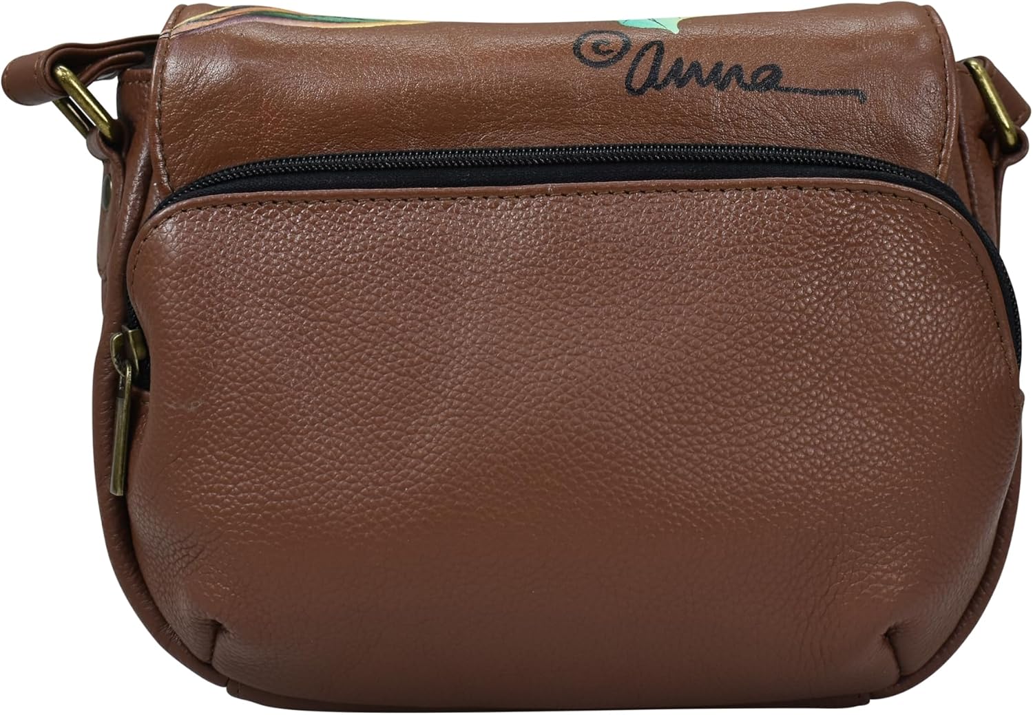 Anna by Anuschka Women's Crossbody Saddle Bag