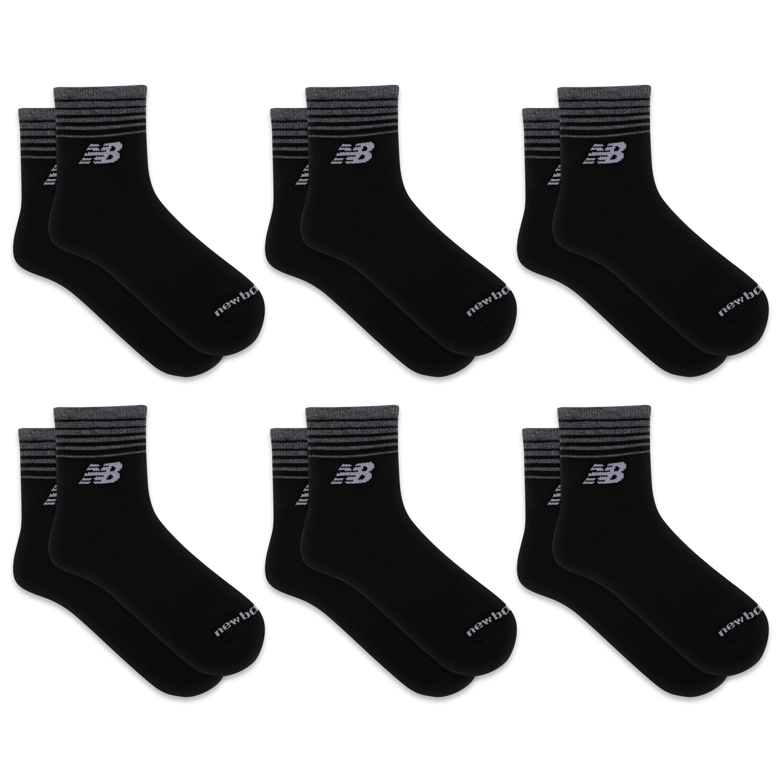 New Balance Performance Cushioned Ankle Socks - 6 Pairs - Moisture Wicking Caviglia 6 Paia Unisex - Adulto