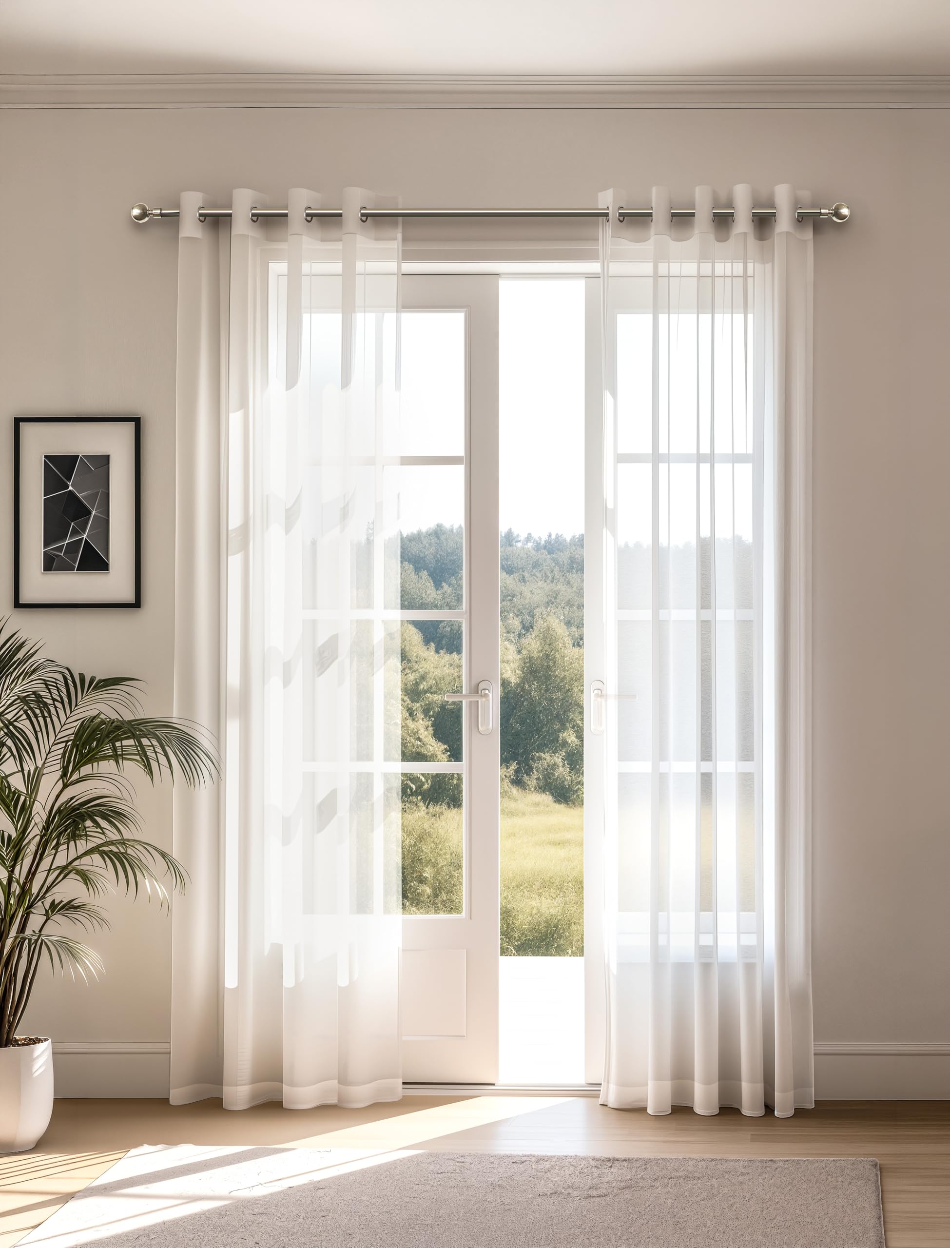 Emma Barclay White Eyelet Voile Lucy Pairs 55 X 54