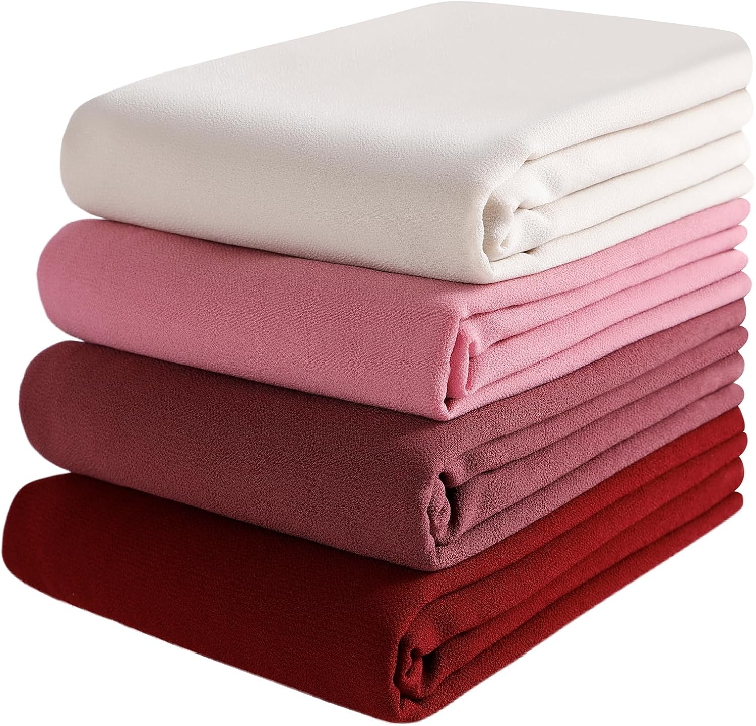 Febfim 4 PCS Muslim Women Soft Premium Solid Chiffon Hijab Scarves Shawl Long Scarf Wrap Scarves with Gift Box