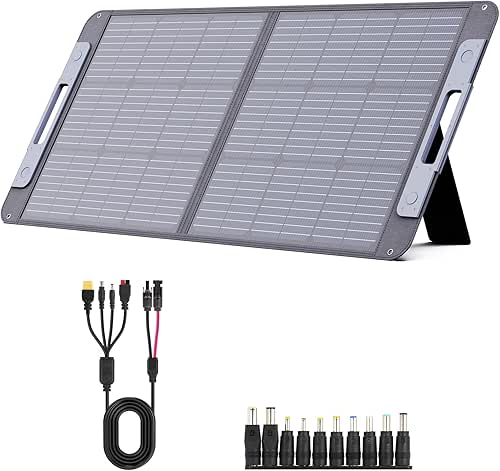 100W Portable Solar Panel for Power Station, Monocrystalline 100 Watt