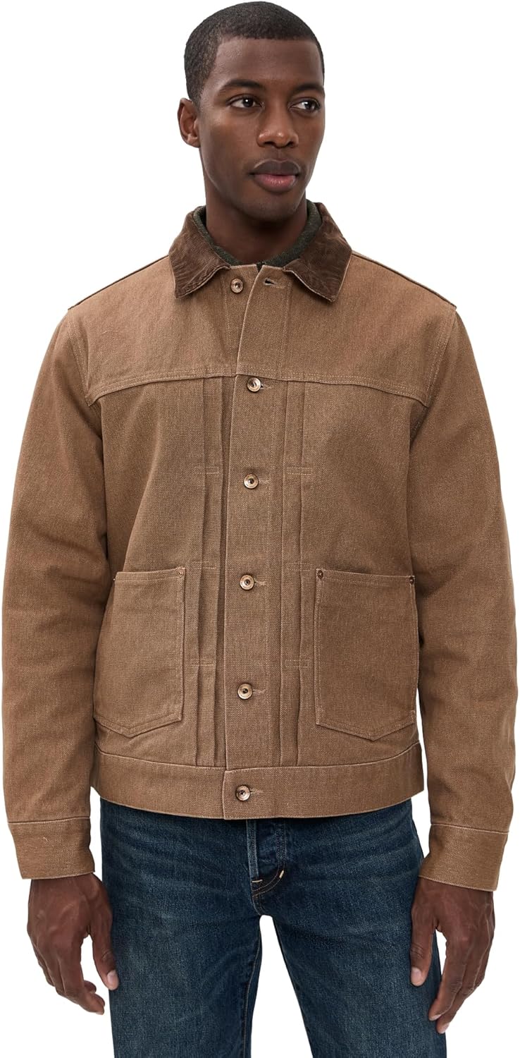 The Ryder Jacket in Tobacco Chipped Canvas
