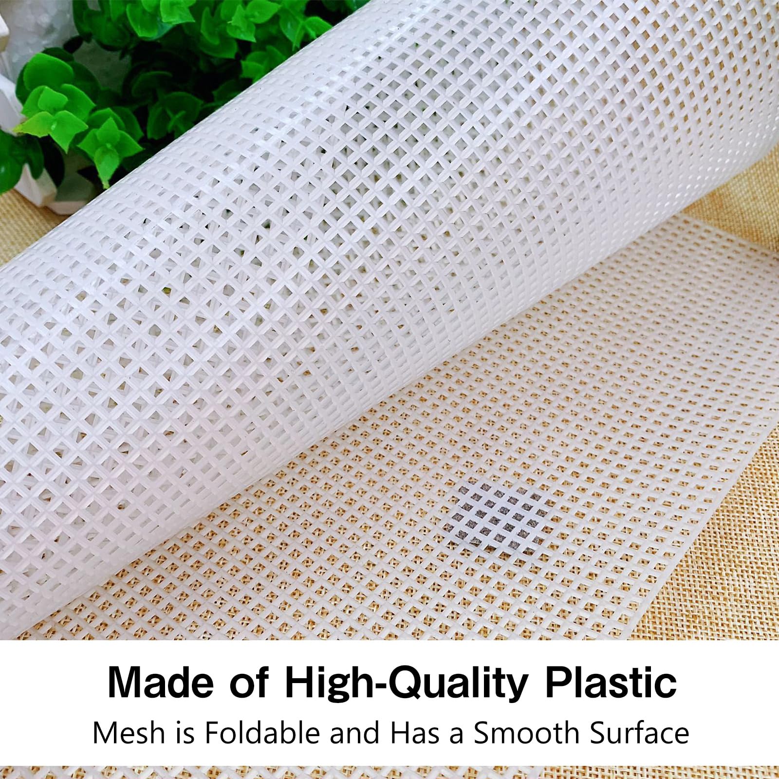 Bekeify 8 Pezzi Rete per Borse Uncinetto, Bianchi Rete di Plastica Foglio,  Plastic Canvas Per Borse