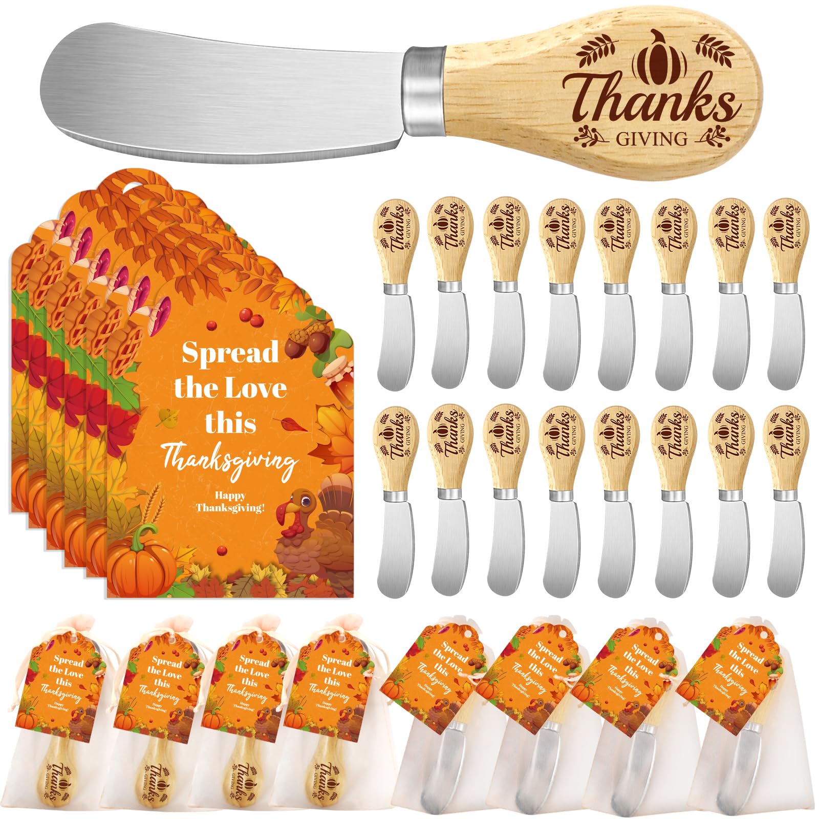 20 Sets Thanksgiving Party Favors Bulk, Fall Thanksgiving Gifts for Family