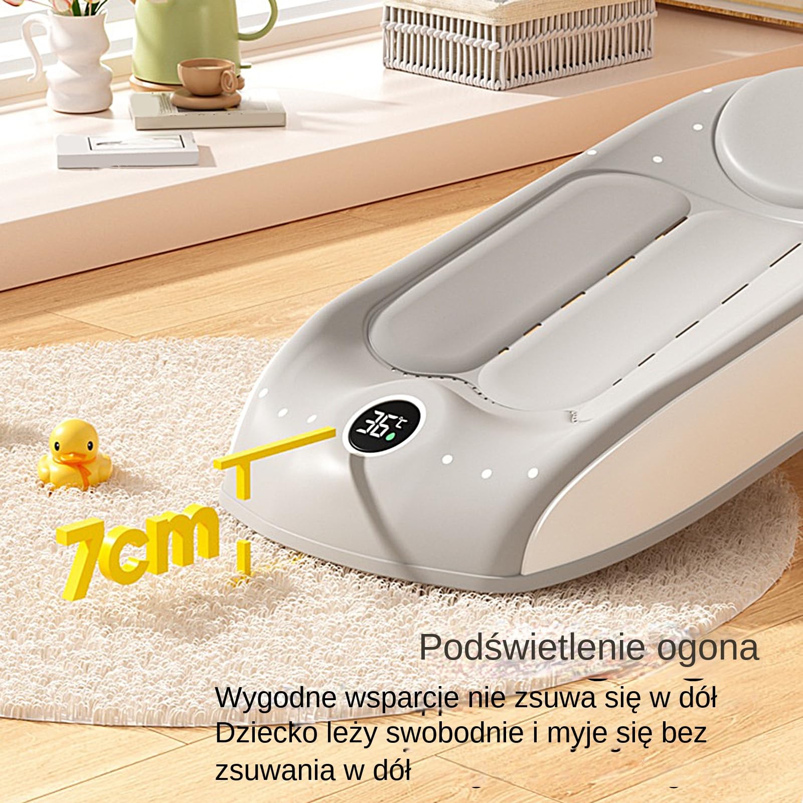 Wanienka kąpielowa dla dzieci z regulacją wysokości Kąpiel z czujnikiem