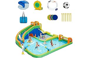Inflatable Water Slide for Kids and Adults with Dual Water Cannons