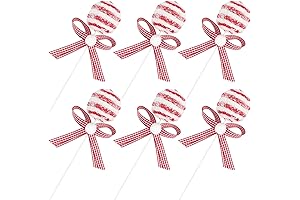 Peppermint Picks for Christmas Tree Decor (Set of 6)