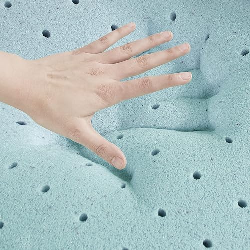 Miniatura 5 de Sleep Philosophy - Protector de colchón de espuma viscoelástica con gel, apto para todas las estaciones, lujoso e hipoalergénico