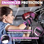 Work Gloves Women, Safety Work Gloves Touchscreen Working Glove for Mechanic, Gardening, Construction, DIY