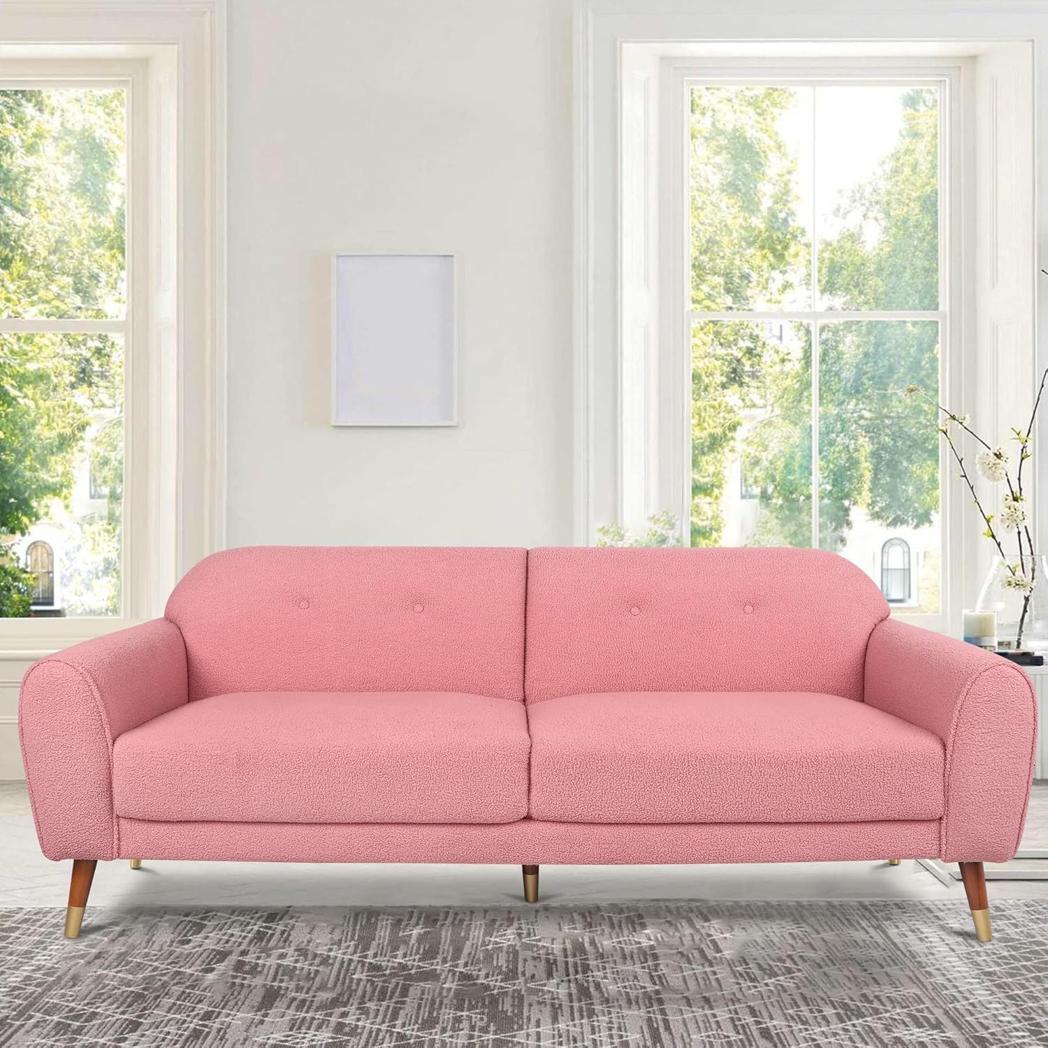 MIYZEAL Large Sleeper Sofa, 76inch MidCentury Modern