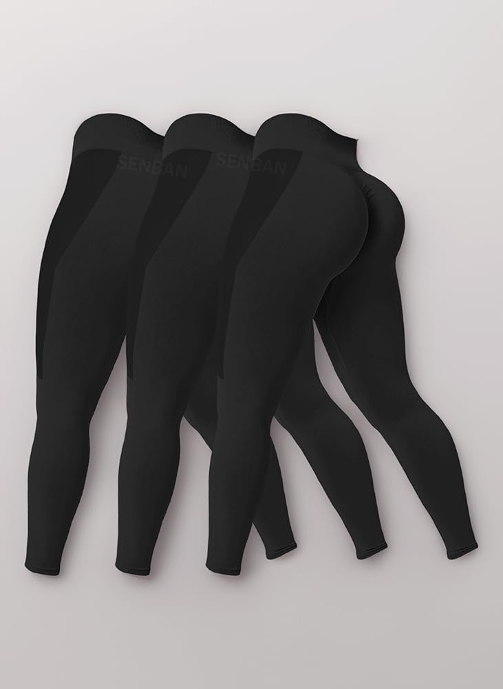 SENBAN Women Scrunch Workout Leggings: Butt Lifting Botswana - View #2