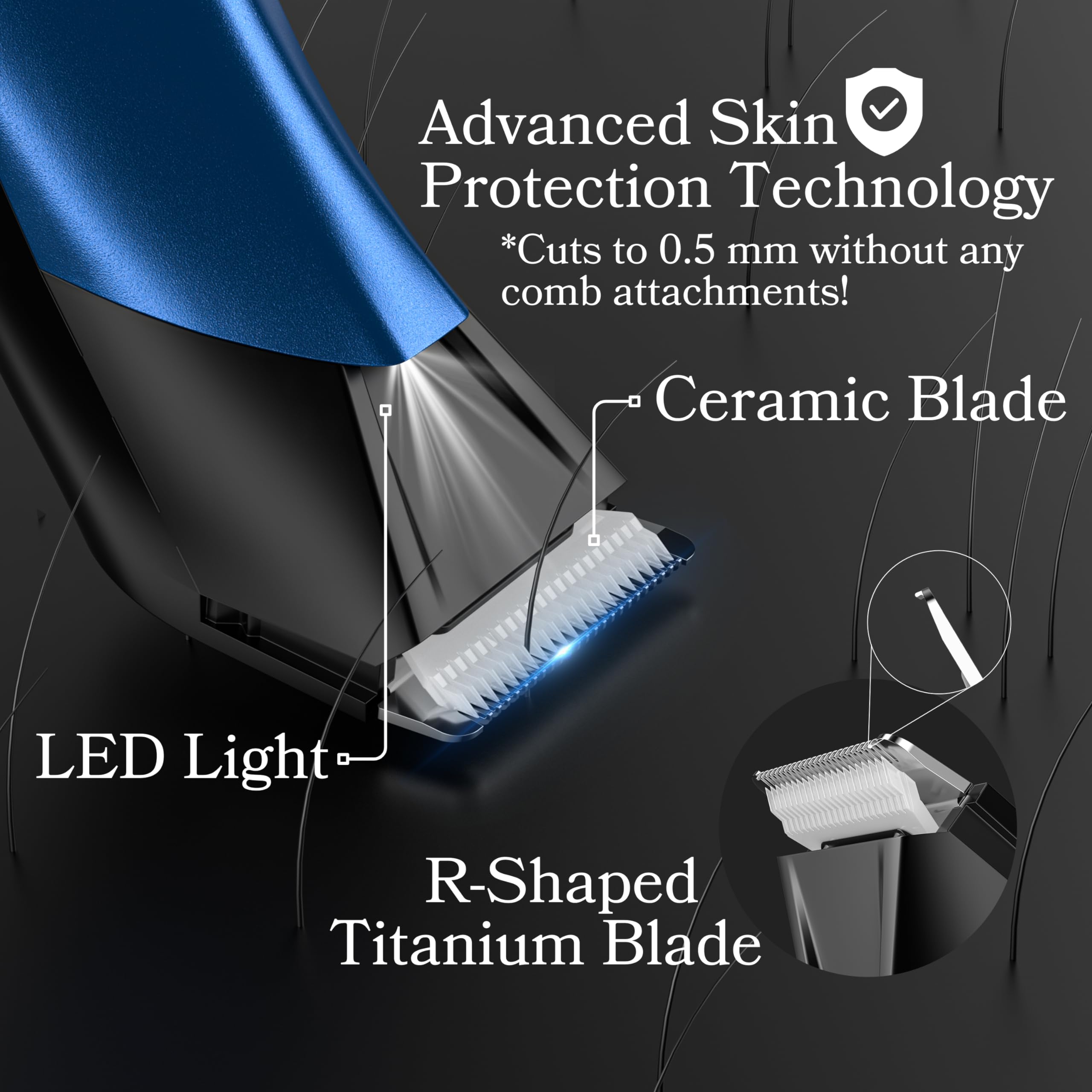 BarberBoss Men's Ultimate Body & Groin Trimmer - Precision Grooming Kit, Pubic Hair Styling, Comprehensive Personal Grooming Set - Image 4