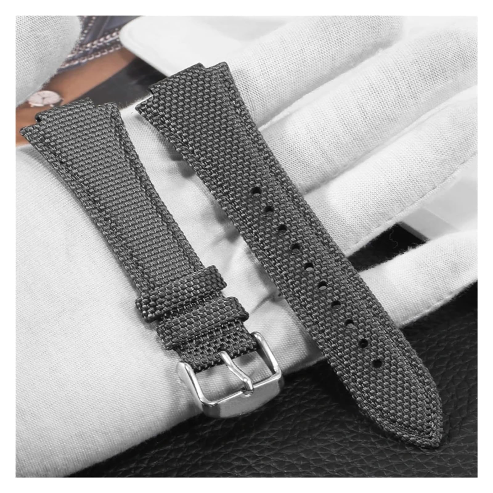 Cinturino for orologio in tela intrecciata compatibile con la serie PRX T137.410, cinturino in nylon impermeabile adatto all'uso quotidiano