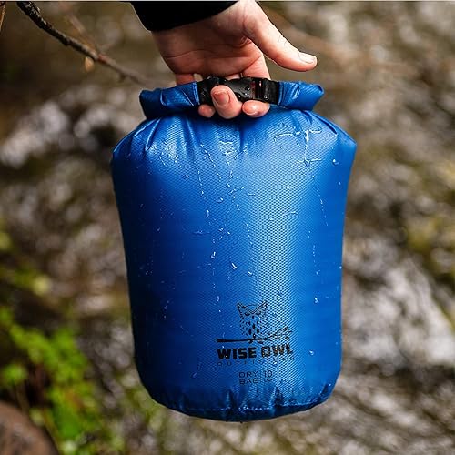 Miniatura 4 de Wise Owl Outfitters Bolsa seca impermeable Totalmente sumergible 1 paquete o 3 bolsas ultraligeras herméticas impermeables Tamaños 5L, 10L y 20L